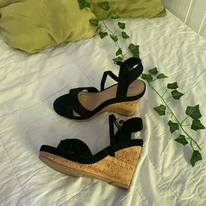 Women’s black call it spring wedges